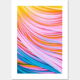 Pink Daylight Abstract Art Strands Design Posters and Art